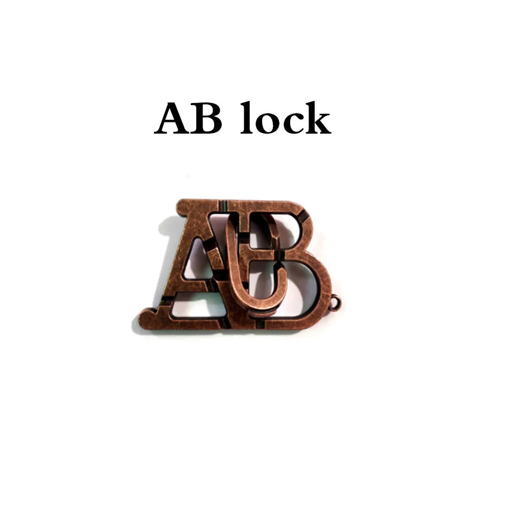 Classic IQ Metal Brain teaser Magic Puzzles Toys Locks Baffling Wire Diecast Kirsite Game Intelligence For Adults Game Test Mind