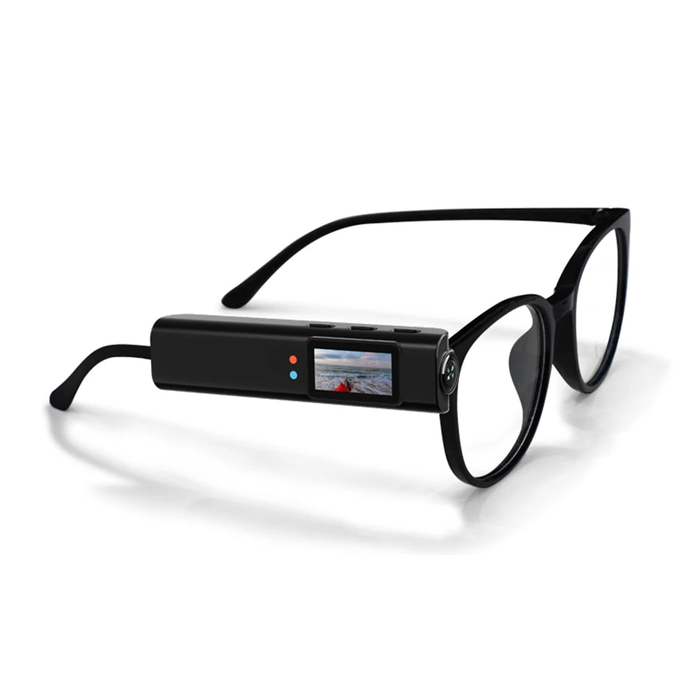 1080P HD Wearable Glasses Camera 4K Small Sport Cam Bodycam Go Pro WiFi Digital Video Recorder DVR Camcorder for Driving Hiking
