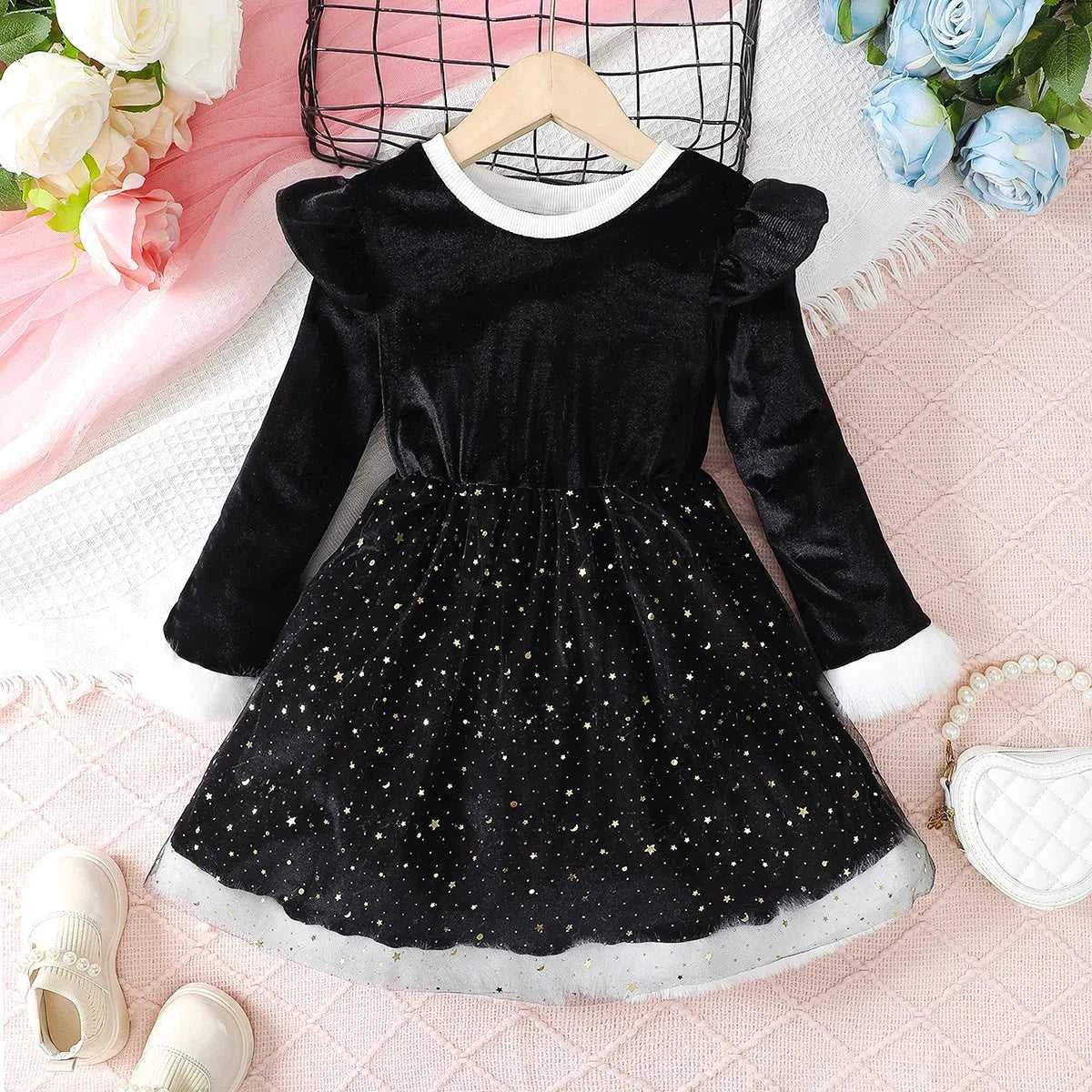 Christmas Dress for Kids Girls 4-7 Years Star Print Long Sleeves Dresses New Year Party Clothing Winter Daily Casual Wear 4Color The jack market .AU The jack market .AU Mum & Kids: Essential Products for Every Family $ 31 14:1254#SHM332-1;200000463:200004187#4Y
