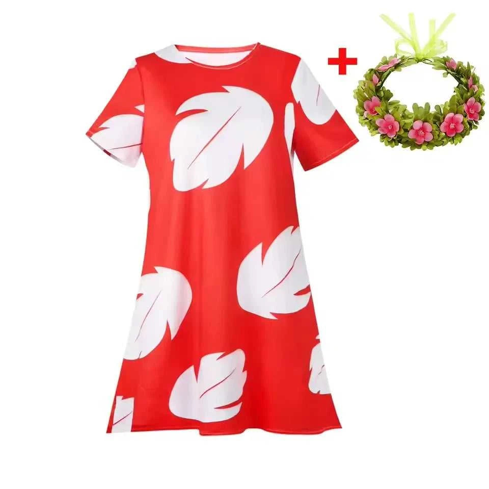Lilo Costume for Girls Hawaii Princess Red Leaves Dress Up Outfits with Garland Kids Halloween Carnival Party Dresses The jack market .AU The jack market .AU Mum & Kids: Essential Products for Every Family $ 43 14:200001438#dress style 2;200000463:200004197#2T (Tag 100)
