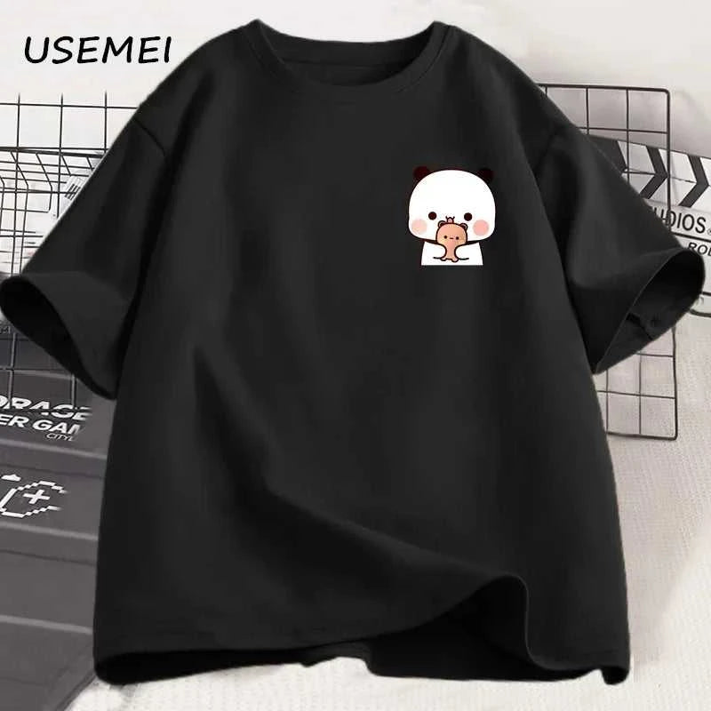 Panda Bear Bubu Dudu and Their Babies T Shirt Fashion Funny Couple T-shirt Women Men Fashion Casual Short Sleeve Tees Clothing The jack market .AU The jack market .AU Men Fashion $ 30 14:1254#Bubu Dudu 2;5:361386
