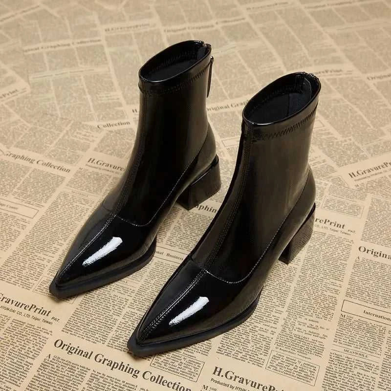 Women Ankle High Heels Chelsea Boots Pointed Toe Shoes Designer Pumps Winter 2025 New Brand Shoes Women Motorcycle Boots The jack market .AU The jack market .AU Step Up Your Style: Trendy Shoes for Every Occasion! $ 81 14:200006158;200000124:200000337