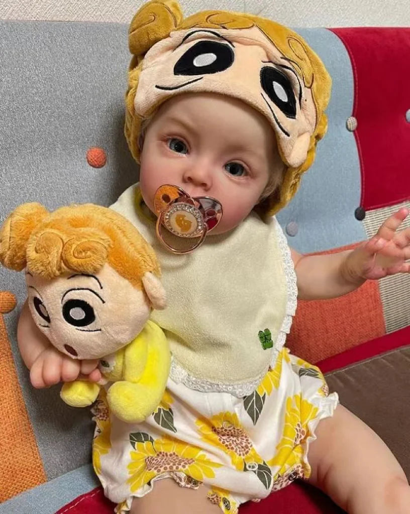 Reborn Dolls 18 Inch Sue-sue 3D Painted Cute Bebe Reborn Doll With Rooted Hair Doll Toys For Children Muñecas Reborn