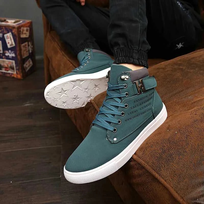 2025 Spring New Korean Edition Men's Shoes High Top Board Shoes Retro Casual Lace Up Men's Fashion High Top Snow Casual Shoes The jack market .AU The jack market .AU Step Up Your Style: Trendy Shoes for Every Occasion! $ 86 14:1254#khaki;200000124:100010483