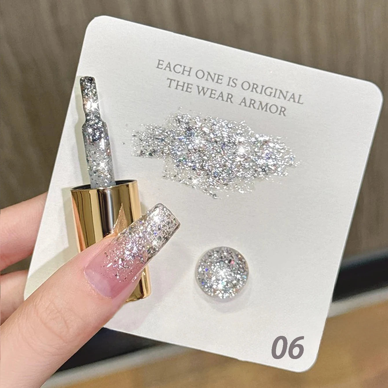 10ML 1-8pcs 2026 New Style Clear Universal White Glass Beads Cat Eye Magnet Gel Nail Polish Suitable For Toe Nails White Nails