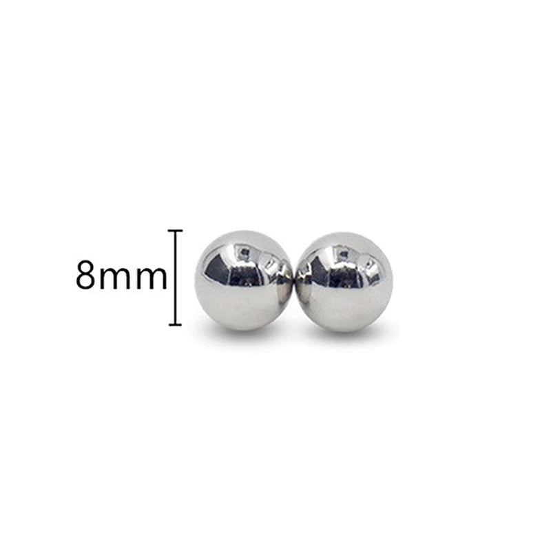 LM Magnetic Nipple Clamps - 2pcs Non-Piercing Strong Bondage Balls for Couples - Explore Your Sensuality