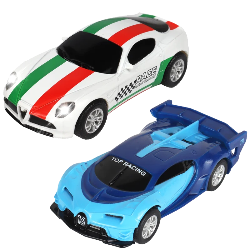 1:64 Slot Car Electric Race Track Set – 2-Pack Circuit Railway Toy