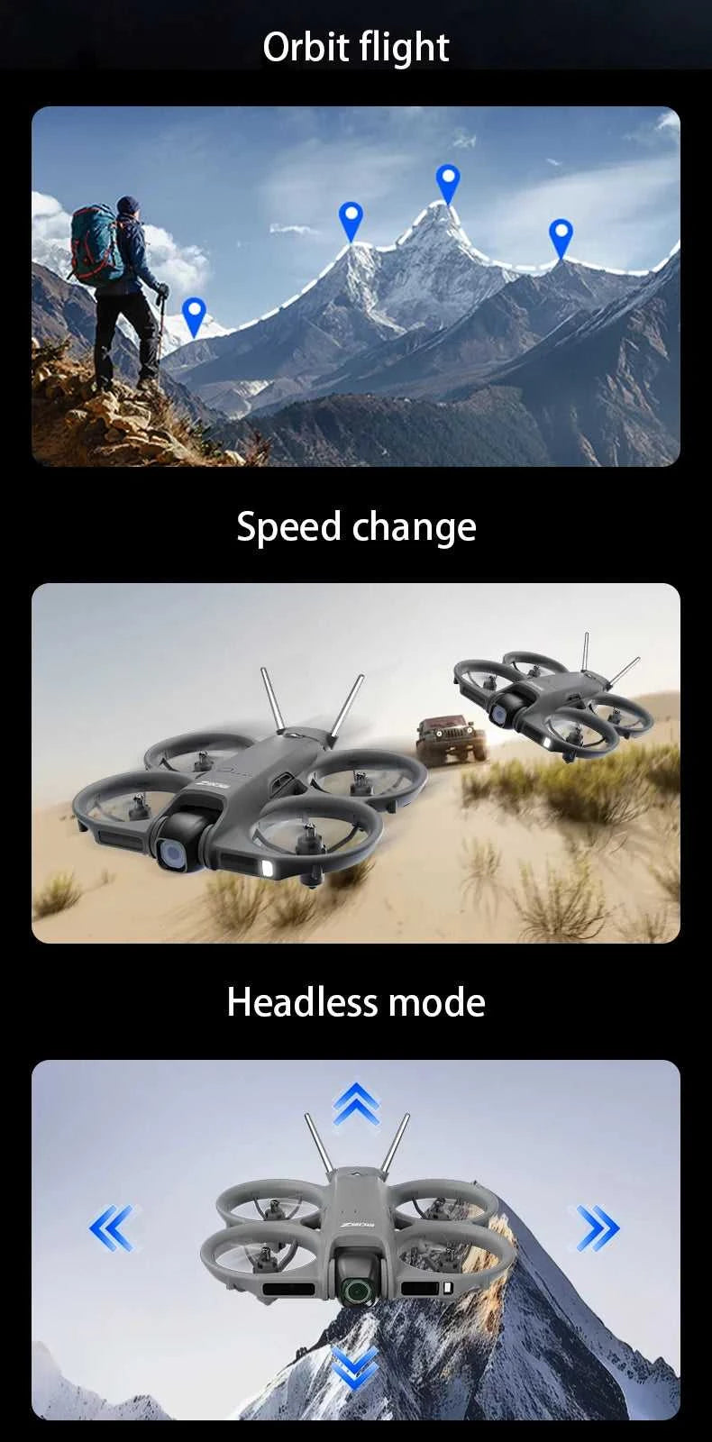 Lenovo Drone With 4.3-inch Large Screen 8k High-definition Aerial Photography Obstacle Avoidance Remote Control Quadcopter 2026 The jack market .AU The jack market .AU Drones $ 88 14:29#Black