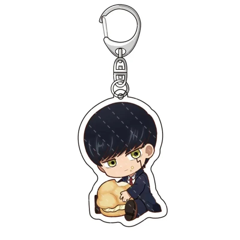 Anime Mashle Acrylic Keychains Double Side Acrylic Figure Key Ring Creative Pendant Xmas Halloween Fans Gift