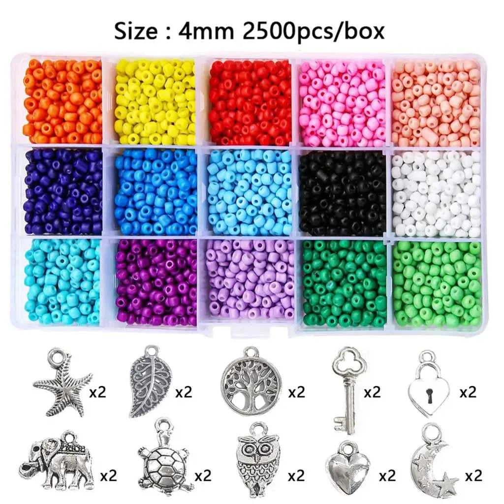 2–4mm Glass Rice Beads Kit 15–24 Grids, 15g/Grid 4000–24000pcs with Lobster Clasps & Cord for DIY Jewelry, Bracelets & Neckla The jack market .AU The jack market .AU Jewellery & Chains $ 76 14:29#BDH136-01