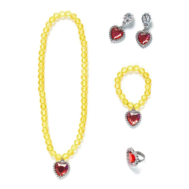 Girls Princess Dress Accessories Gloves Wand Crown Jewelry Set Princess Wig Braid Princess Dress Costume Cosplay Accessories