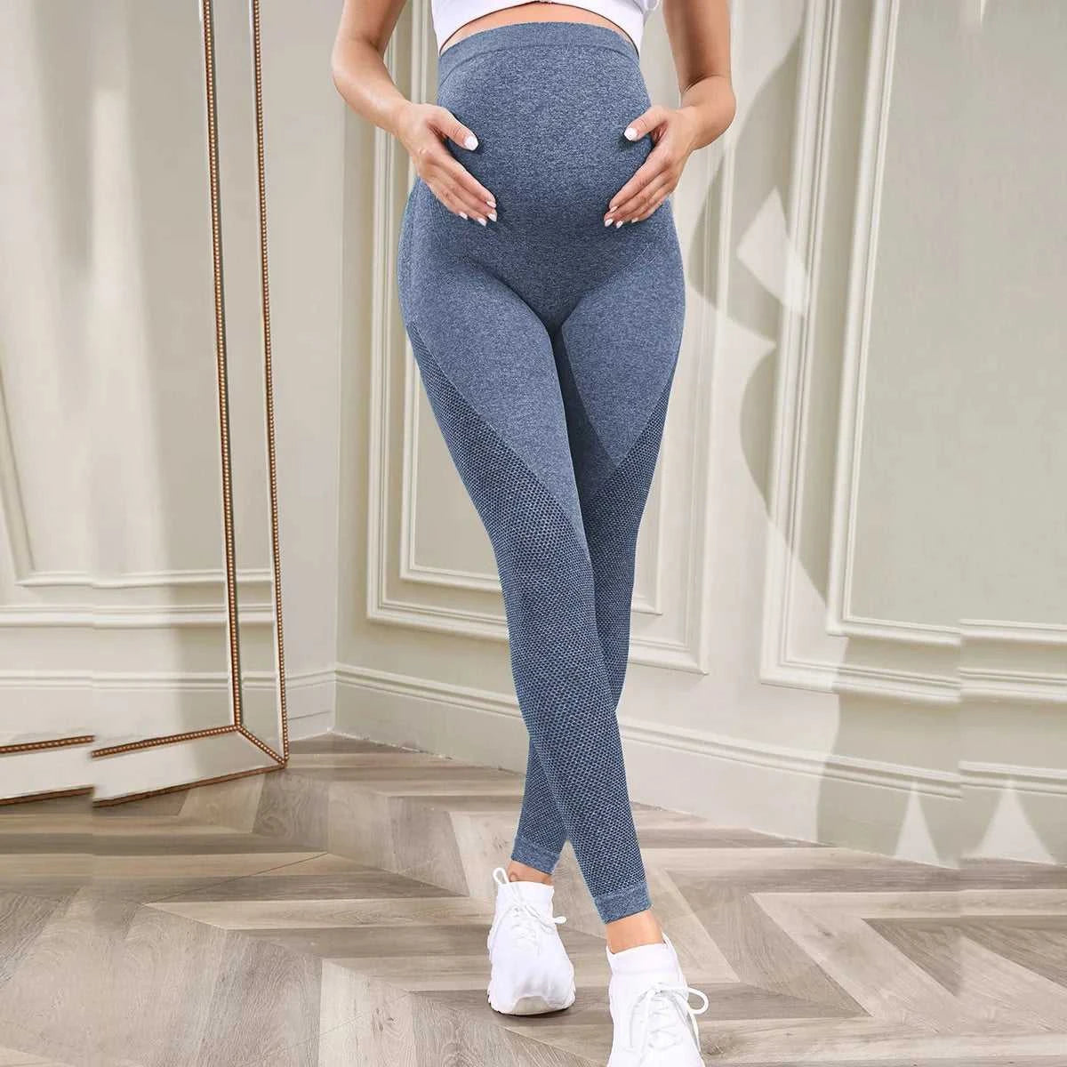 Pregnant Women's Thin Bottoming Pants Spring And Summer New Maternity High Elastic Belly Support Pants The jack market .AU The jack market .AU Mum & Kids: Essential Products for Every Family $ 34 14:200004890#Black-Grey;200000855:361386