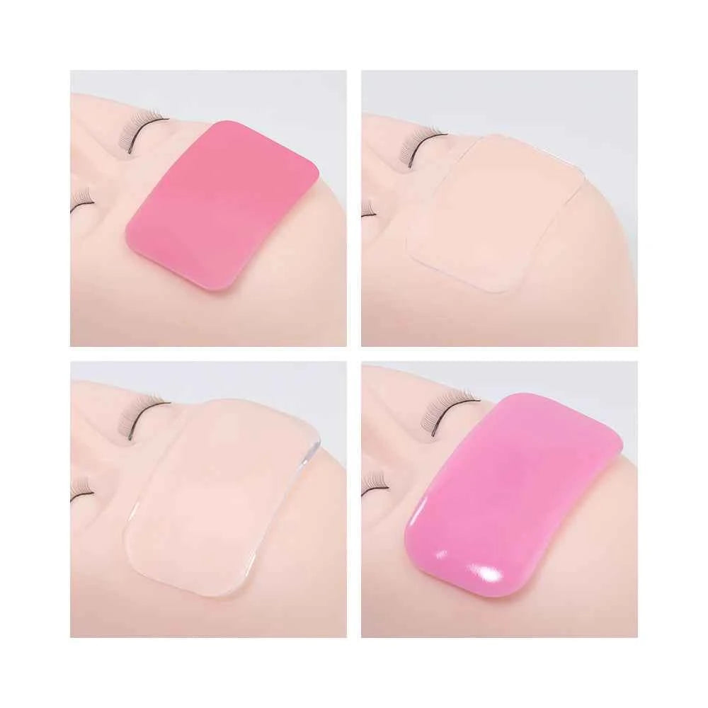 GLAMLASH Silicone Lash Pad – Transparent Forehead Organizer for Effortless Eyelash Extensions