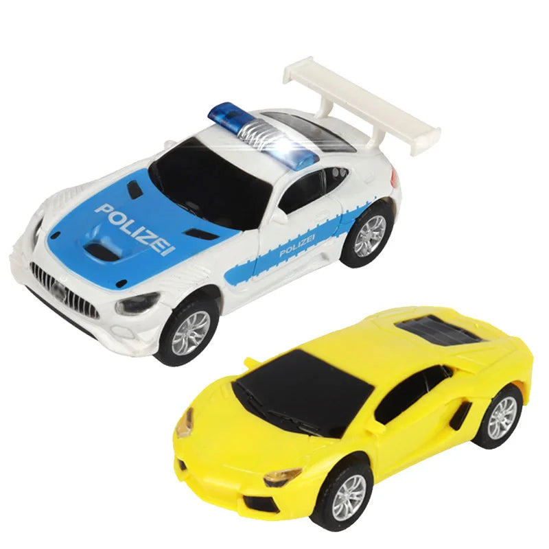 1:64 Slot Car Electric Race Track Set – 2-Pack Circuit Railway Toy