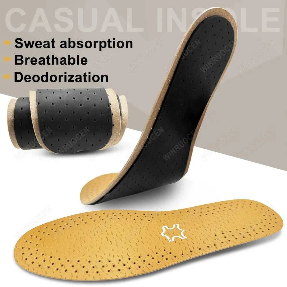 Casual Insoles For Shoes Men Women Leather Latex Comfortable Deodorant Feet Quality Flats Shoe Sole Non-Slip Insert Pads The jack market .AU The jack market .AU Step Up Your Style: Trendy Shoes for Every Occasion! $ 49 200000124:151#EU 43-44