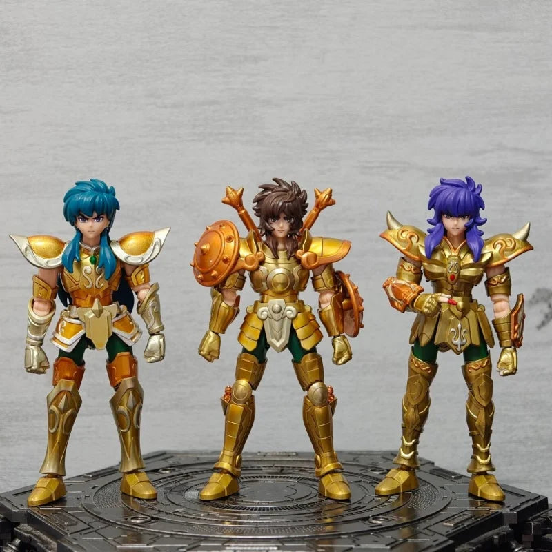 In Stock Blokees Saint Seiya Blind Box Stars 2 Sagittarius Libra Aquarius Assembly Model Animation Peripheral Gift