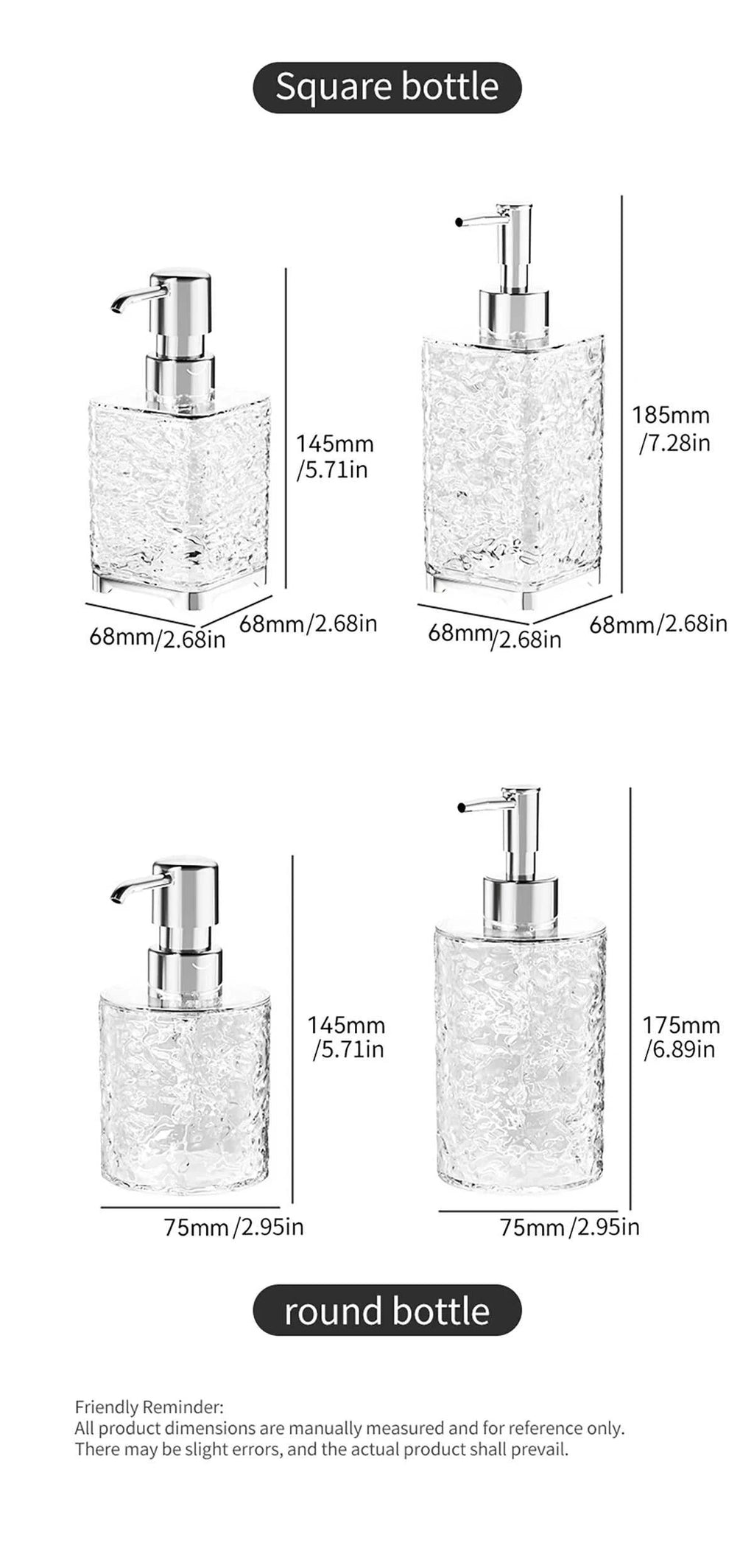 Square/Round Liquid Soap Dispenser Plastic Push Bottle Leak-proof Design Kitchen Bathroom General Purpose The jack market .AU The jack market .AU Home $ 52 14:201527806#S-circle(gray)