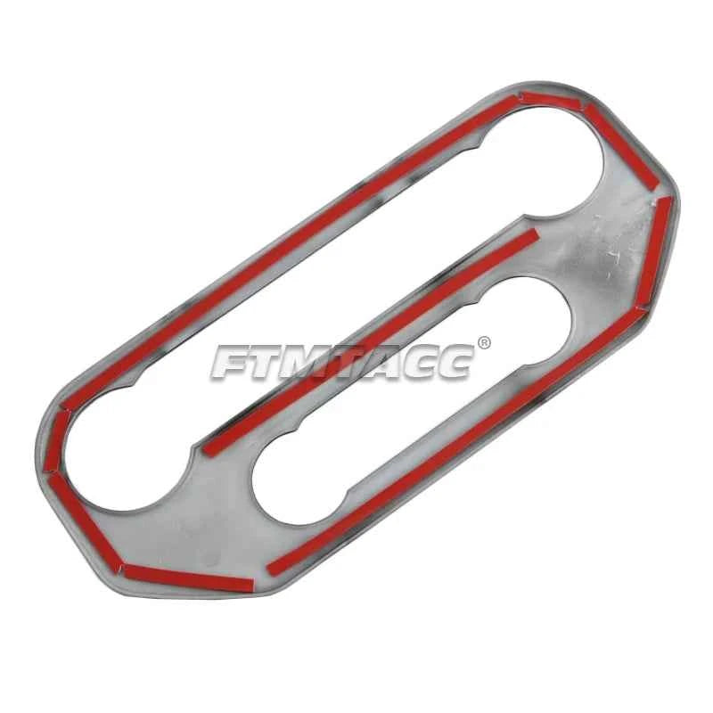 Center Console Air Conditioning Switch Panel Decoration Cover Trim for Ford Bronco 2024 2025 Interior ABS Carbon Fiber