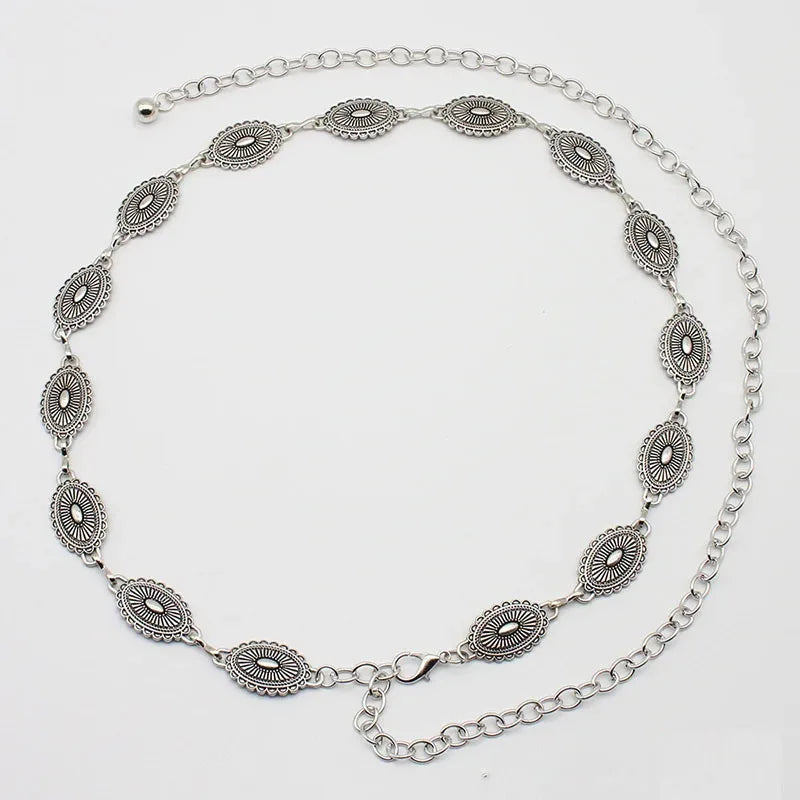 Vintage Vibes Chain Belt - Versatile Boho Dress & Skirt Accessory for Effortless Style