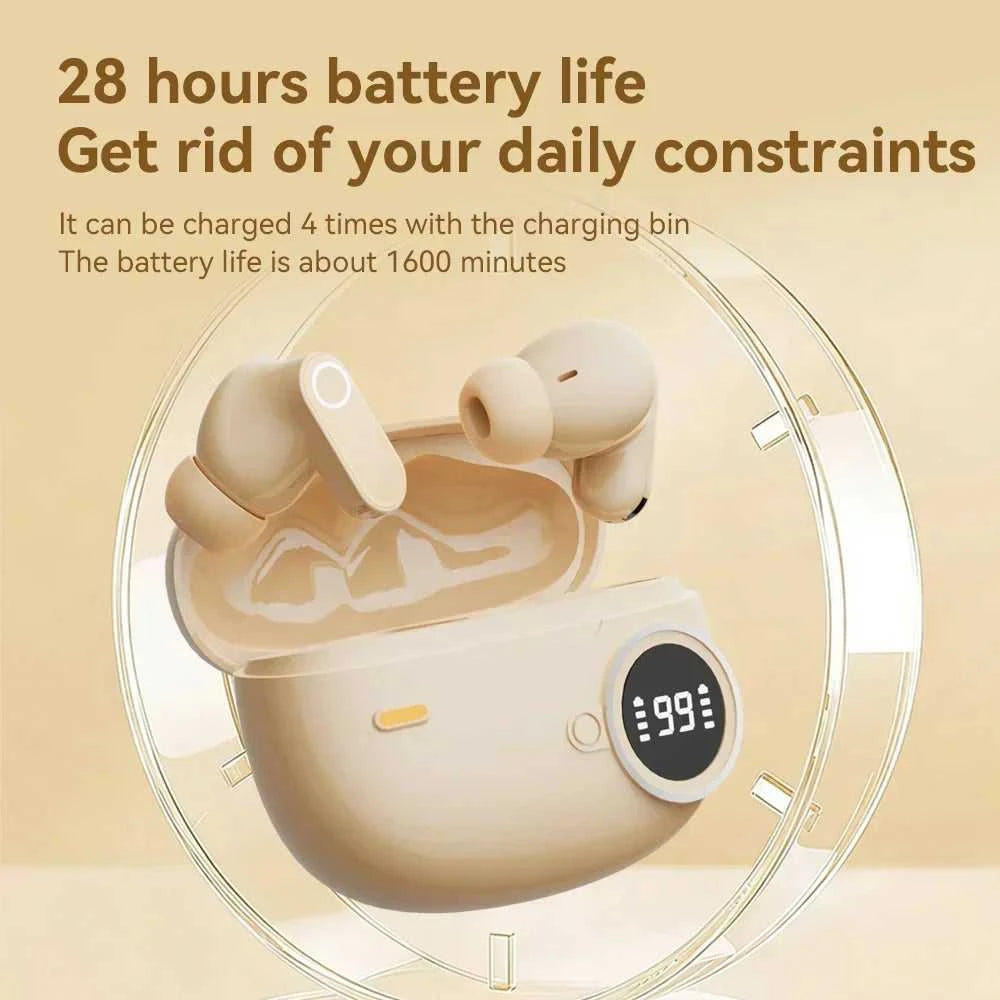 Bluetooth 5.4 Headphones True Wireless In-ear Long Noise Reduction TWS Sports High Sound Quality Digital Display Screen Earplugs The jack market .AU The jack market .AU Accessories Electronics $ 54 14:29#White