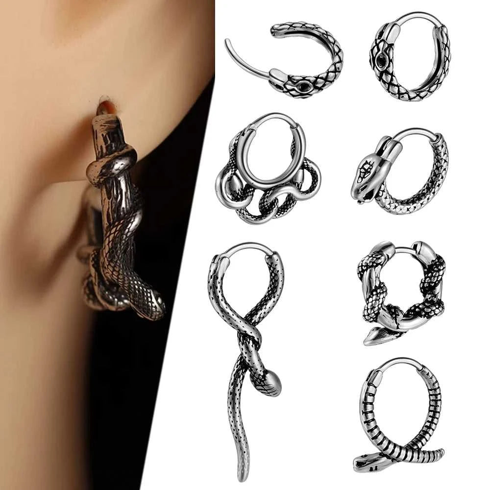 1PC Surgical Steel Retro Irregular Ear Stud Punk Style Cross Twine Snake Ear Cartilage Earrings Body Piercing Jewelry The jack market .AU The jack market .AU Jewellery & Chains $ 47 200000783:29#1PC;200001034:361187#Style 4