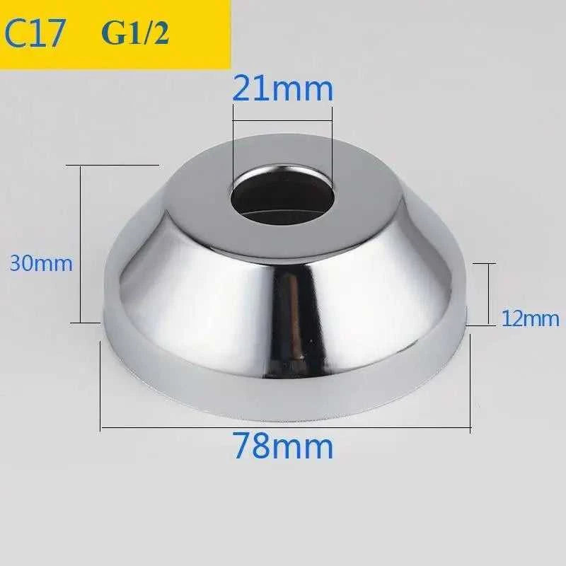 2PCS Stainless Steel Water Pipe Connector G1/2 Faucet Decorative Cover Heighten Panel Shower Kitchen Tap Accessories The jack market .AU The jack market .AU Home $ 60 14:175#C7-2pcs
