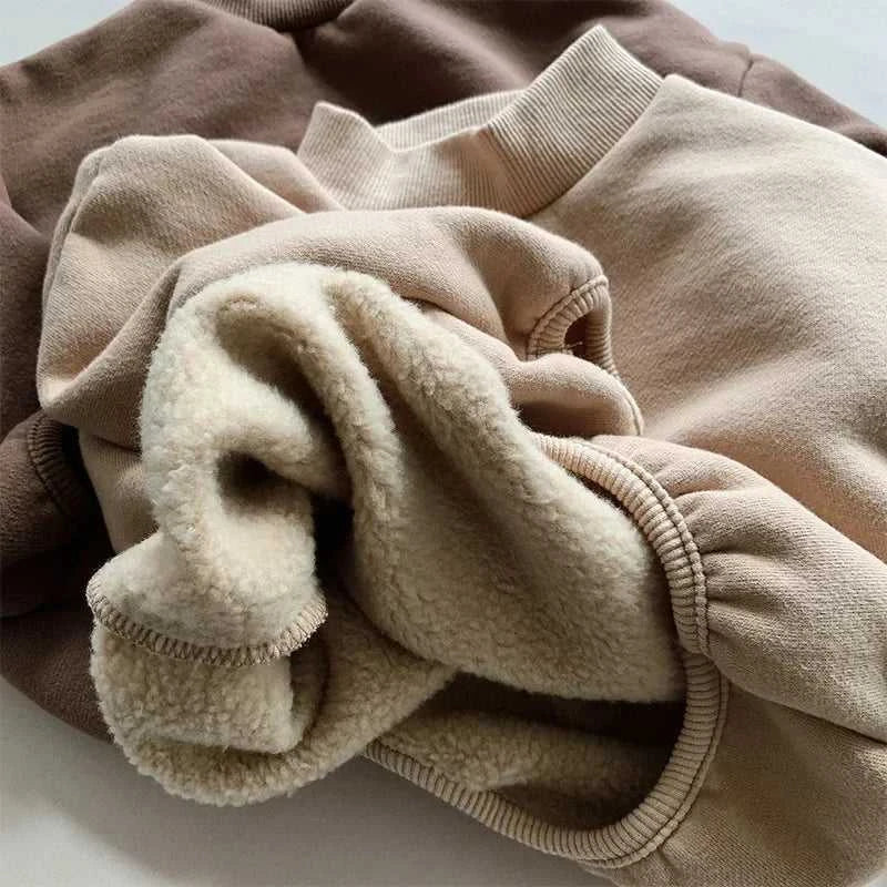 Winter New Baby Fleece Sweatshirt Boys Girls Solid Warm Pullover Plus Velvet Thick Toddler Casual Versatile Tops Kids Clothes The jack market .AU The jack market .AU Mum & Kids: Essential Products for Every Family $ 39 14:365458;200000463:200004191#110 for 4T