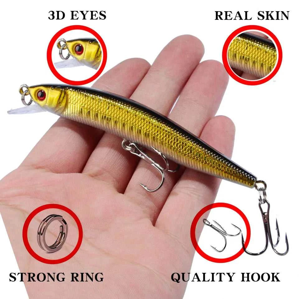 1PCS Minnow Fishing Lure 95mm 8g Floating Hard Bait Wobbler Jig Bait Crankbait Carp Striped Bass Pesca Fishing Tackle SwimBait The jack market .AU The jack market .AU Fishing Gear $ 21 14:173#NO 8