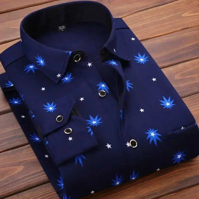 High Quality Men's Clothing 2026 Men Long Sleeve Thick Warm Shirt Tops Fashion Men Print Handsome Versatile Shirts Formal Shirts The jack market .AU The jack market .AU Men Fashion $ 43 14:771#6F HB622;5:4183#3XL(80-90KG)