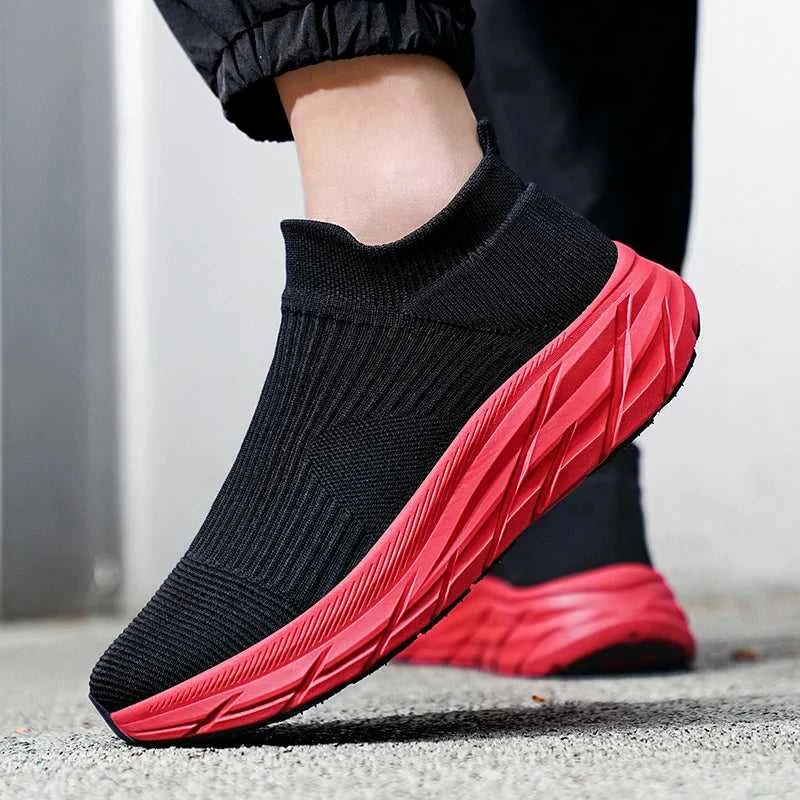 MAEDEF Men's Running Shoes Lightweight Breathable Mesh Elastic Comfortable Durable Fashion Casual Hot Selling Sports Sneakers The jack market .AU The jack market .AU Step Up Your Style: Trendy Shoes for Every Occasion! $ 78 14:173#All Black;200000124:3116