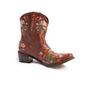 Women Cowboy Boots Luxury Embroidery Pointed Toe Winter Boots Ladies Shoes Comfortable Designer Botas Outdoor Skidproof Wearable