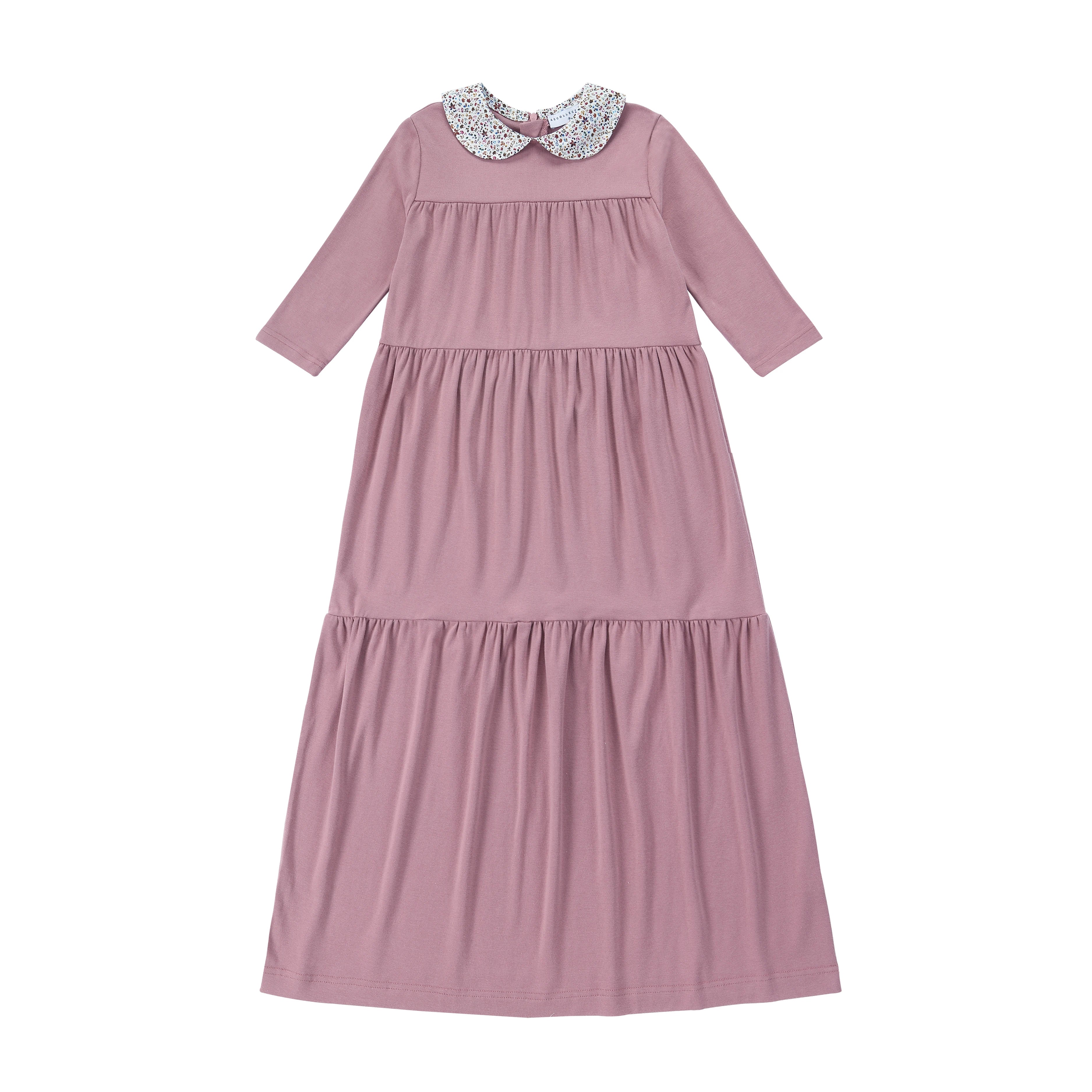 AS Robe Girls' Floral Collar Dress - Cute Matching Baby Set for Sisters