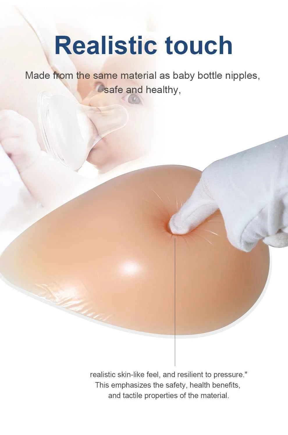 ONEFENG Silicone Breast Forms - Realistic Mastectomy Prosthesis for Crossdressers & Transgender Cosplay