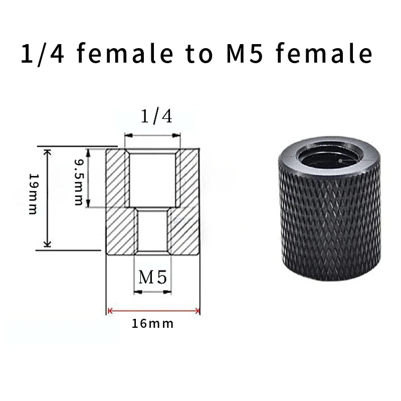 2/4PCS 1/4-20UNC 3/8-16 M5 M6 M8 M10 Conversion Nut Projector Bracket Adapter Ball head Camera Tripod Photography screw