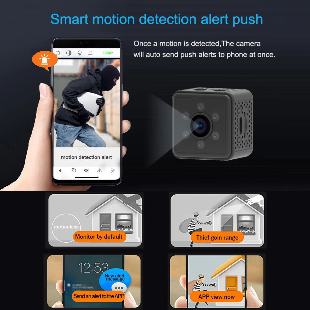 New V3 Mini Cameras HD Wireless WiFi Surveillance Camera Super Small IP Home Security Camera Sleep Standby support Remote ON/OFF