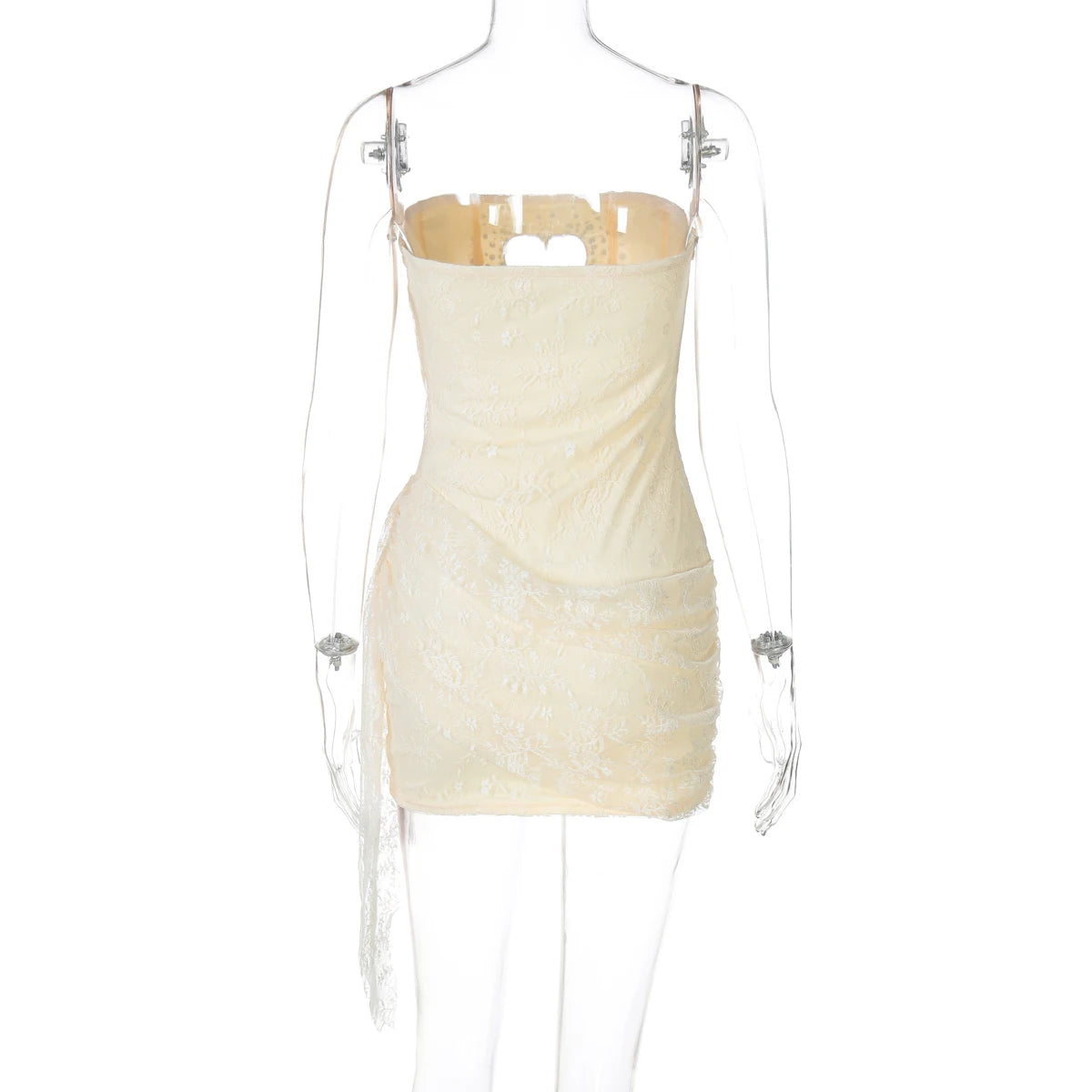 Hugcitar Heart-Shaped Cutout Mini Dress - Sexy Sequined Mesh with Zipper for Summer Festivals & Birthdays