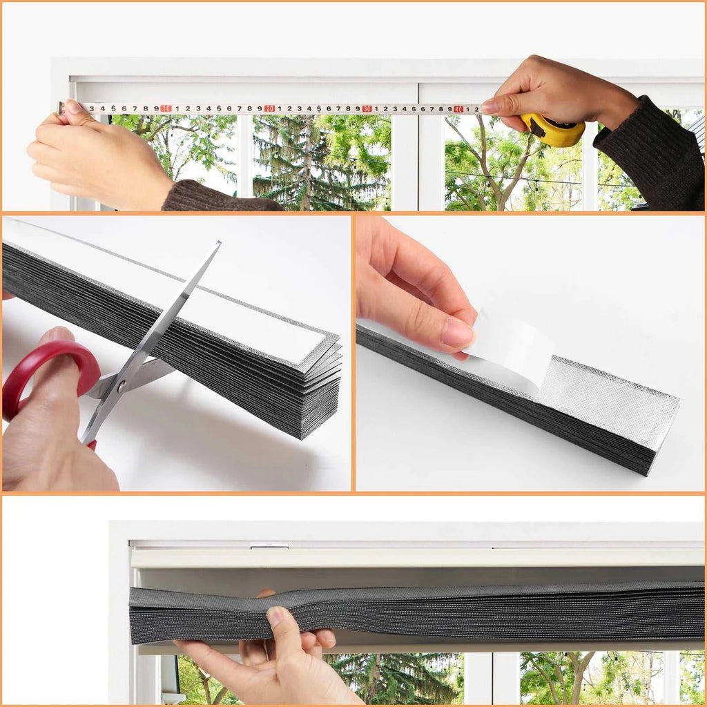 Blind for Window Self Adhesive Pleated Blinds Cordless No Drill Fabric Shutter Room Darkening Shades Blackout Shutters The jack market .AU The jack market .AU Home $ 53 14:496#Black Full blackout