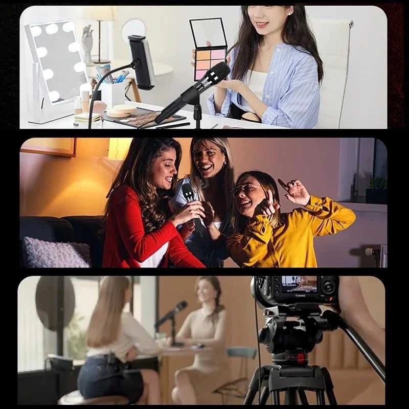 Handheld Microphone with Sound Card Effects All-in-One Noise-Canceling Mic Reverb Connecting Cell Phone for Equipment Live The jack market .AU The jack market .AU Accessories Electronics $ 101 14:193#black