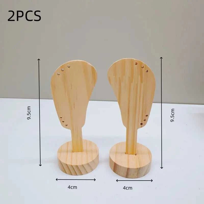 2Pcs Jewelry Display Rack Ears Shape Stand Show Charms Universal Professional Showcase Boutique Set Earrings Shelf The jack market .AU The jack market .AU Jewellery & Chains $ 47 14:29#2pcs log wood