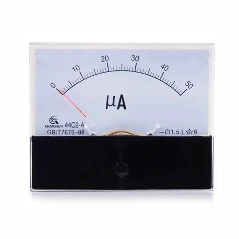 44C2 Analog DC Ammeter - Precision Measurement from 50μA to 500μA for Accurate Electrical Readings