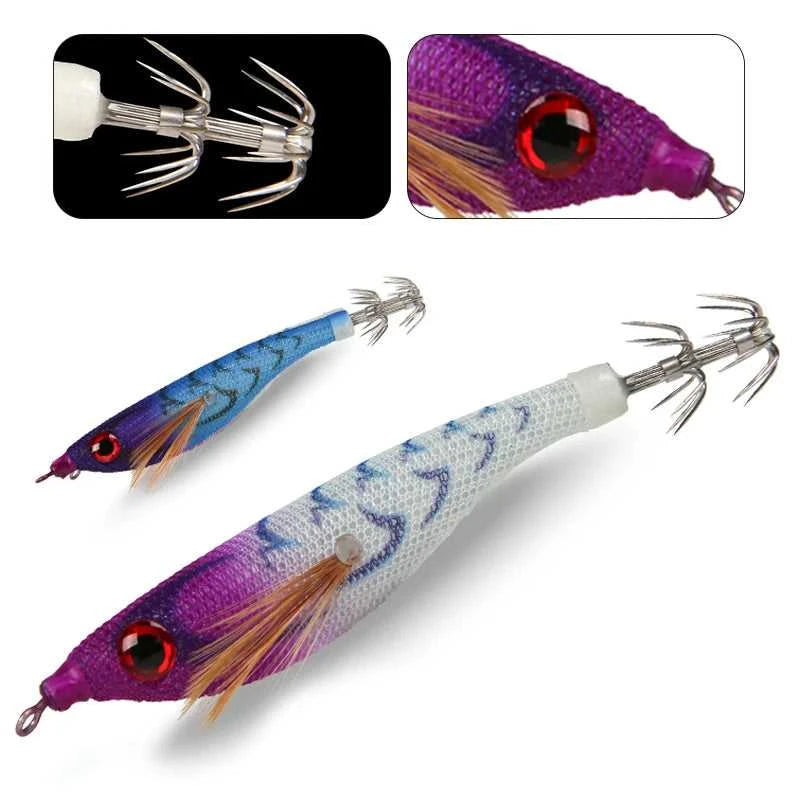 Luminous Colorful Floating Fishing Bait Squid Jig Artificial Fishing Lure Squid Hook Wood Shrimp Fishing Bait Octopus Cuttlefish The jack market .AU The jack market .AU Fishing Gear $ 23 14:200006151#F