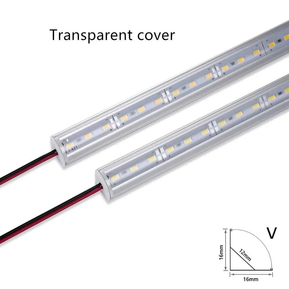 LED cabinet bar light 5730 5630 36LEDs Kitchen light under furniture 12V DC 50cm profile aluminum led hard strip Linear lights The jack market .AU The jack market .AU Home $ 85 136:202573808#V Milky cover 3000K;14:193#10PCS
