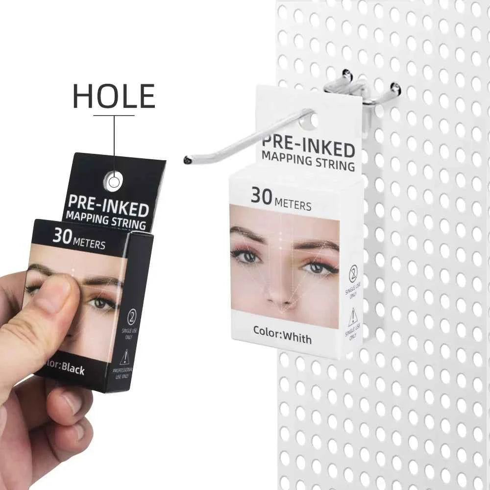 Microblading Mapping String - Liquid-Free Eyebrow Positioning Tool for Perfect Makeup Application