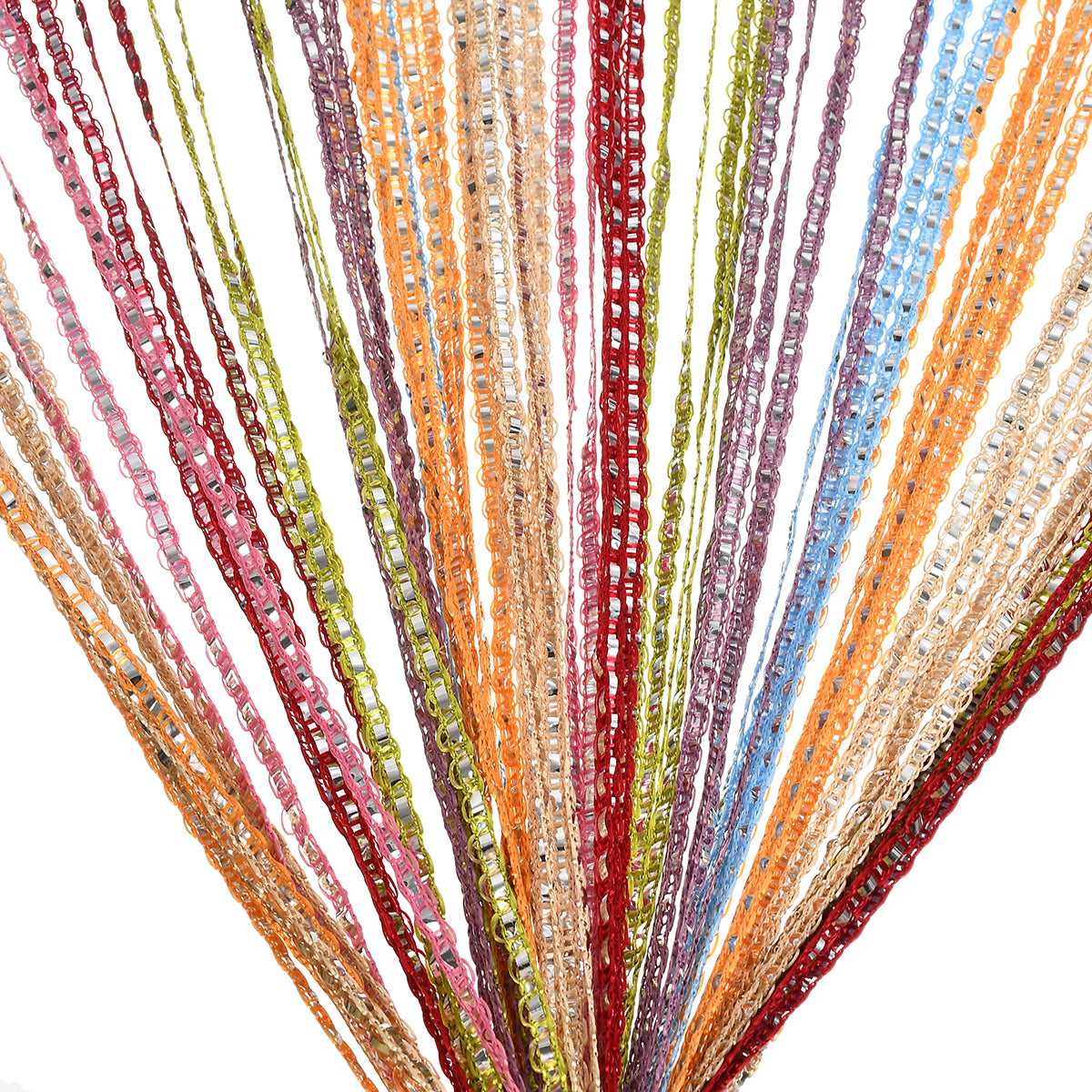 1m*2m Beaded Curtain Door Tassel String Curtain Partition Curtain Silver Tassel Silver Door Curtain Line Curtain Home Decoration The jack market .AU The jack market .AU Home $ 54 14:200003699#WH