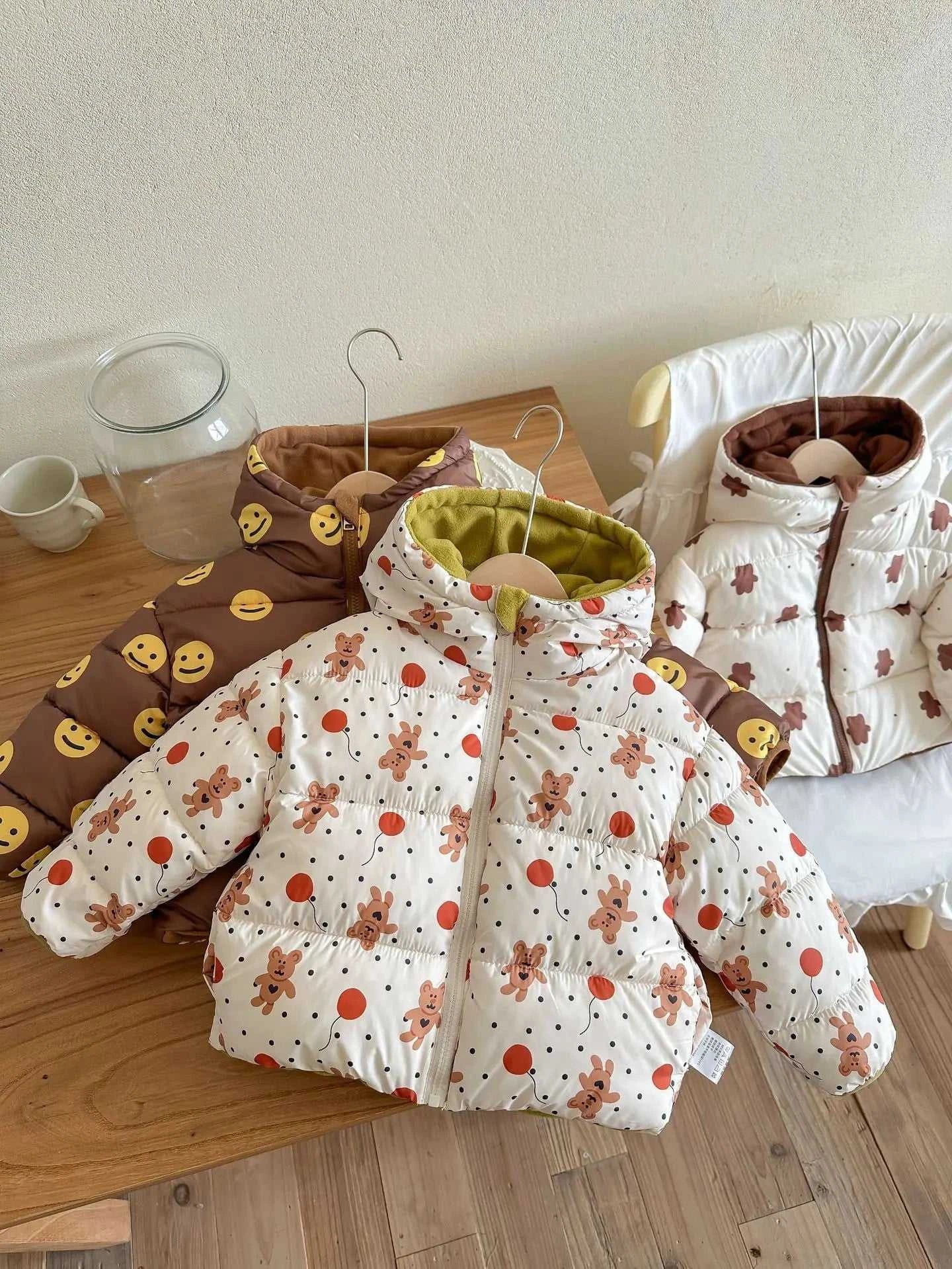 New Double-sided Down Cotton Jacket with Hooded Jacket for Children's Thickened Plush Children's Short Jacket The jack market .AU The jack market .AU Mum & Kids: Essential Products for Every Family $ 52 14:771#1;200000463:200004188