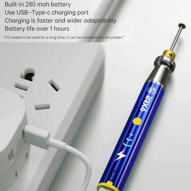 MECHANIC IR X6 Charging Wireless Small Handheld Chip Polishing Pen MINI Electric Carving Pen Grinding Machine for Mobile Phone