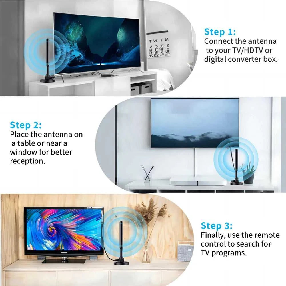 4K/1080P HD Digital TV Antenna with Signal Amplifier 480+ Miles Indoor Outdoor Antenna Magnetic Base VHF UHF Digital HD Aerial The jack market .AU The jack market .AU Accessories Electronics $ 2119 14:203432010#Built in signal ;200007763:201336099