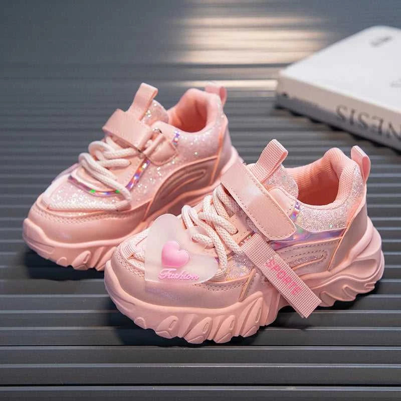 Girls Sports Shoes Kids Running Sneakers for School Fashion Cute Shiny Non-slip Children's Casual Shoes with Heart Spring Autumn The jack market .AU The jack market .AU Mum & Kids: Essential Products for Every Family $ 48 14:496;200000124:100010441