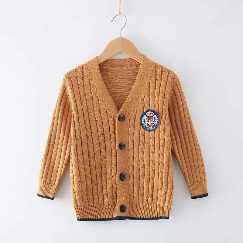 2023 new Spring Autumn Boys Sweater Solid Color Keep Warm Knitting Jacquard Weave V-neck Cardigan For Kids 2-10 Years Old The jack market .AU The jack market .AU Mum & Kids: Essential Products for Every Family $ 42 14:1254#Picture Color;200000463:200004187#2T-3T