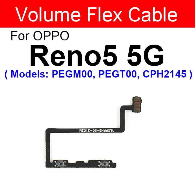 OPPO Power Volume Flex Cable - Durable Replacement for Reno 5, 6, Pro Plus, 6 Lite, 4G & 5G